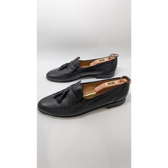 Bally Black Leather Tassel Fringe Loafer - Picture 4 of 9